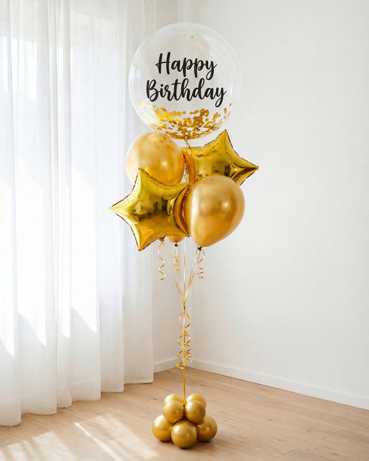 Bouquet de globos con helio